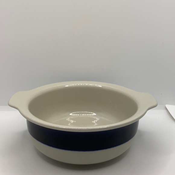 Arabia Finland Anemone Soup Cereal Bowl Vintage Scandinavian Porcelain Navy - Picture 1 of 8